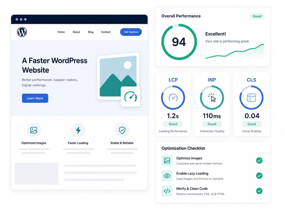 How to Improve Core Web Vitals in WordPress (LCP, INP & CLS)