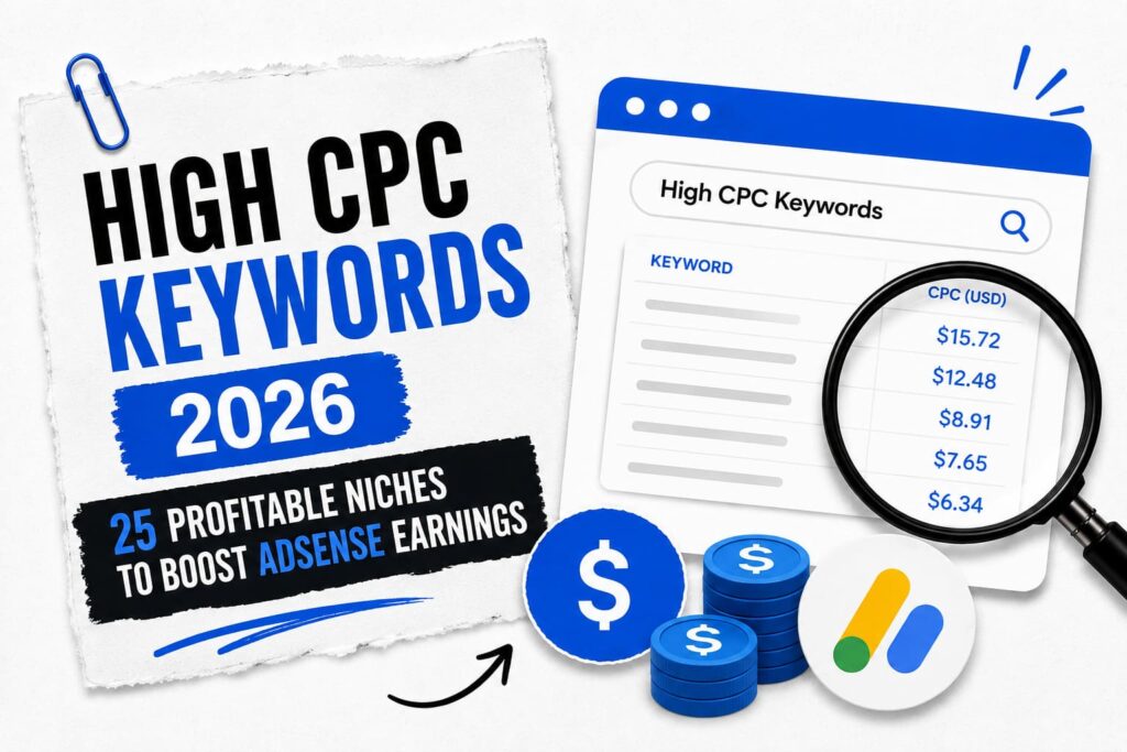 High CPC Keywords 2026: 25 Profitable Niches to Boost AdSense Earnings