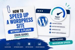 How to Speed Up a WordPress Site Without a Plugin (2026 Guide)
