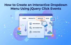 How to Create an Interactive Dropdown Menu Using jQuery Click Events