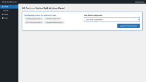 How to Change Authors for Multiple WordPress Posts at Once