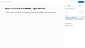 How to Change a WordPress Post Author Without a Plugin