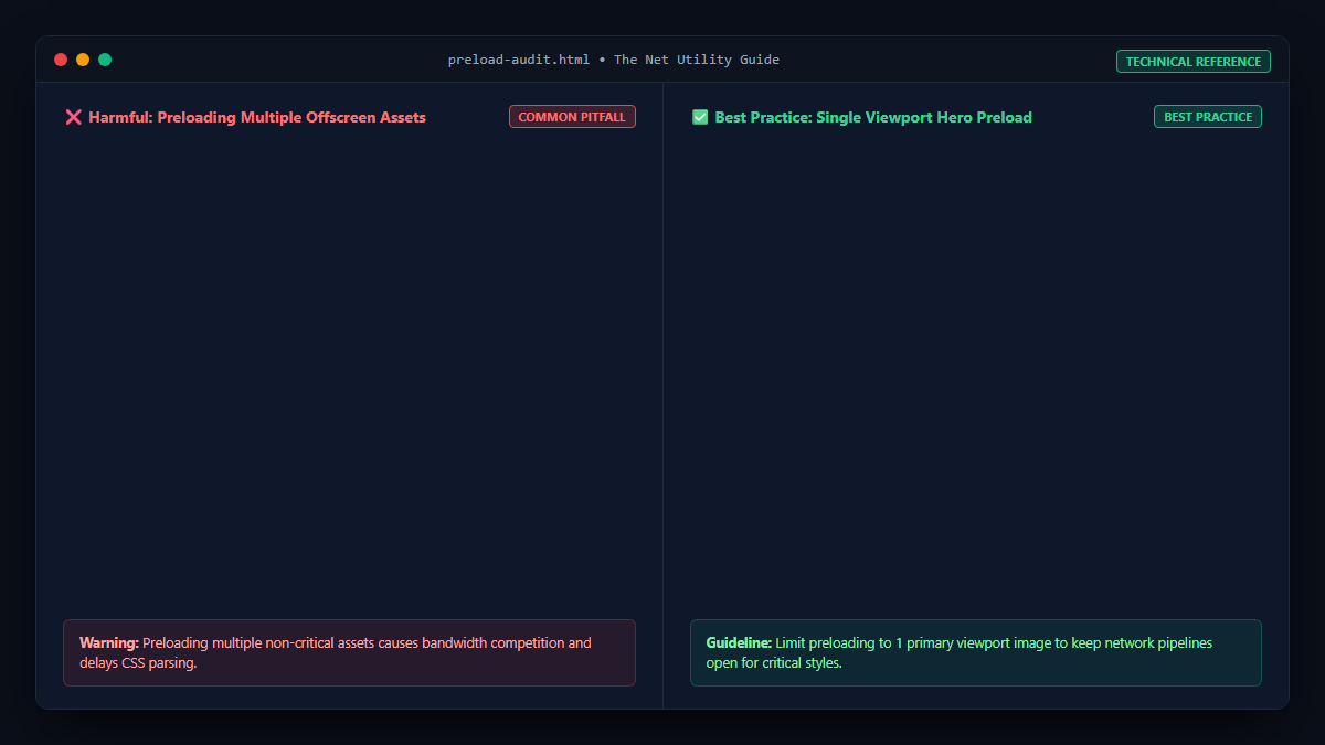 Resource hints comparison and preloading best practices